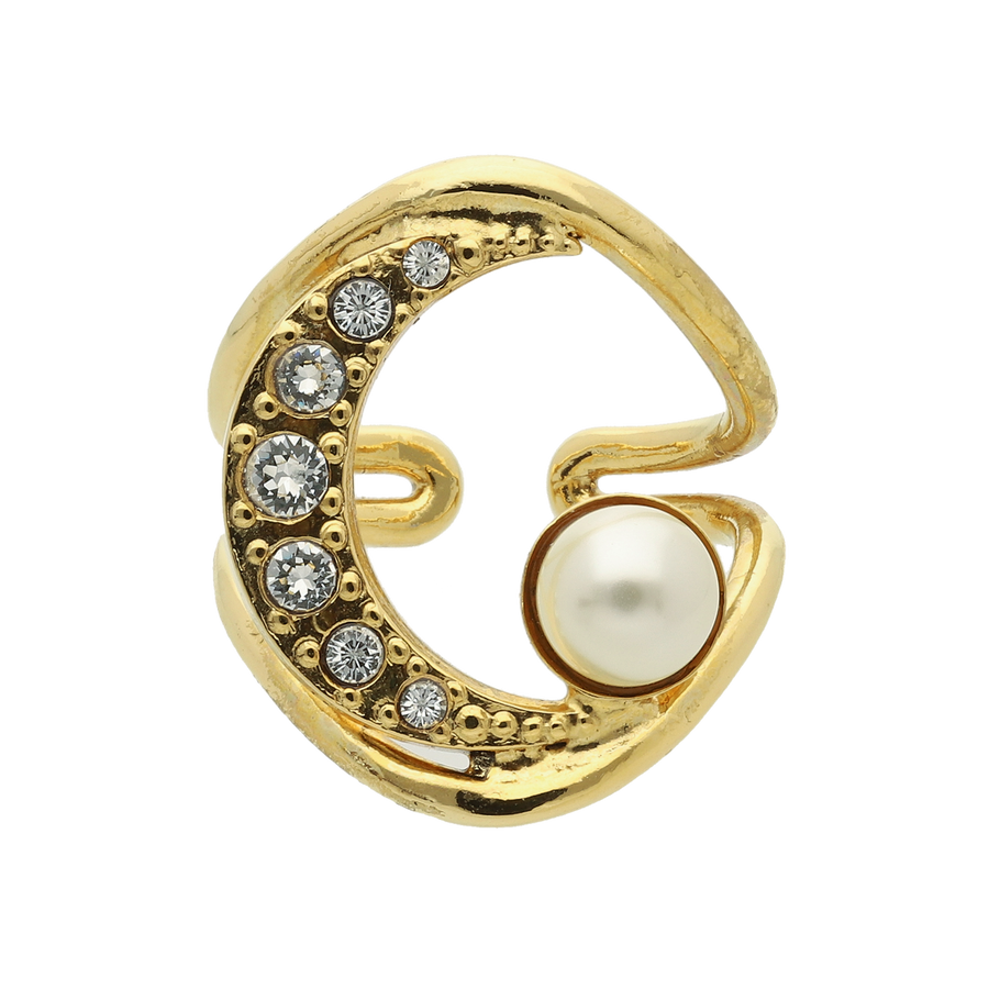 MOON pearl ring