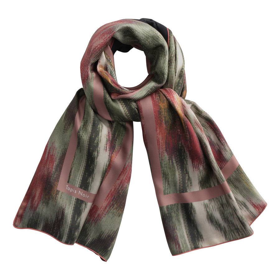 Signature Green Blurred Scarf