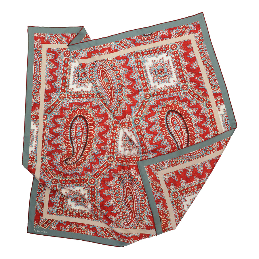 Classical Red Paisley Scarf