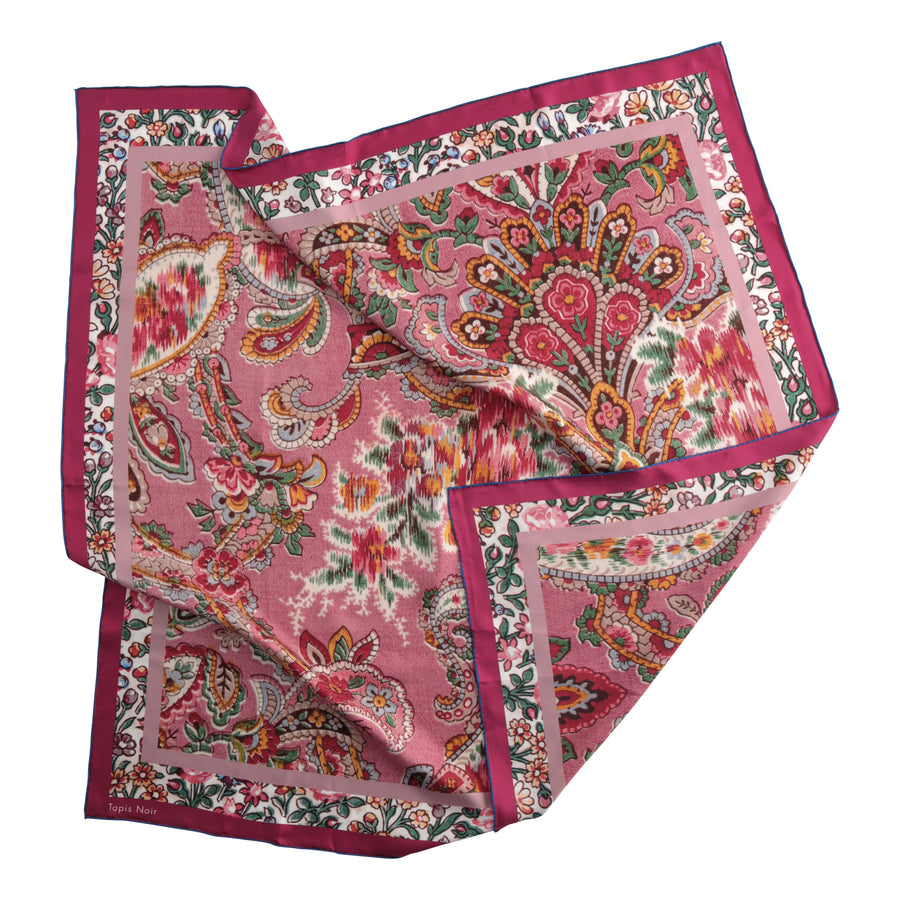 Classical Pink Paisley Scarf