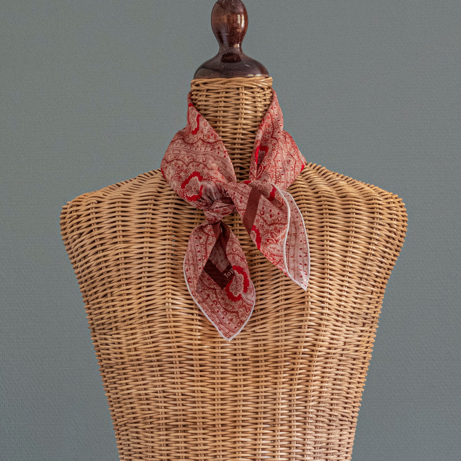 Light Red Pattern Scarf