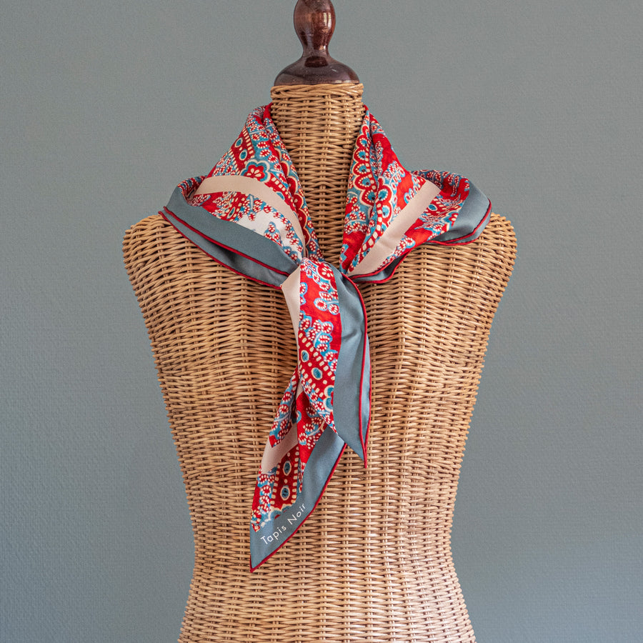 Classical Red Paisley Scarf