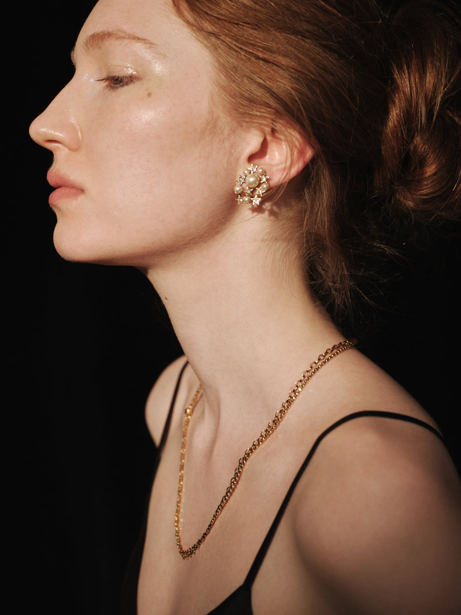 TINY STAR grigri pearl pierce/earring　ピアス/イヤリング