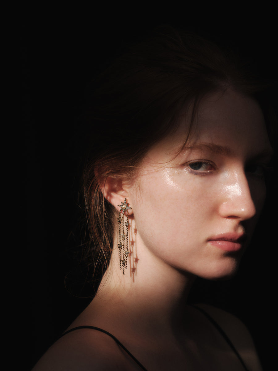 TINY STAR grigri fringe pierce/earring　ピアス/イヤリング