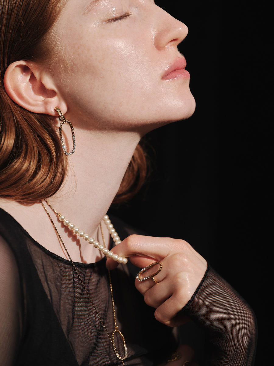 CUTSTEEL sparkle pearl raliet/ラリエット