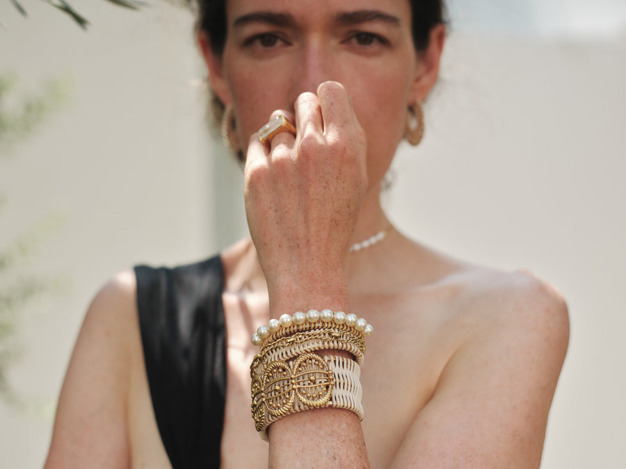 ADER.bijoux（アデルビジュー）｜METAMORPHOSE rattan bangle/バングル
