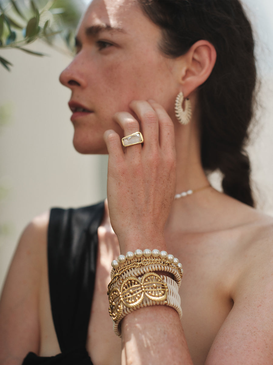 ADER.bijoux（アデルビジュー）｜METAMORPHOSE rattan bangle/バングル