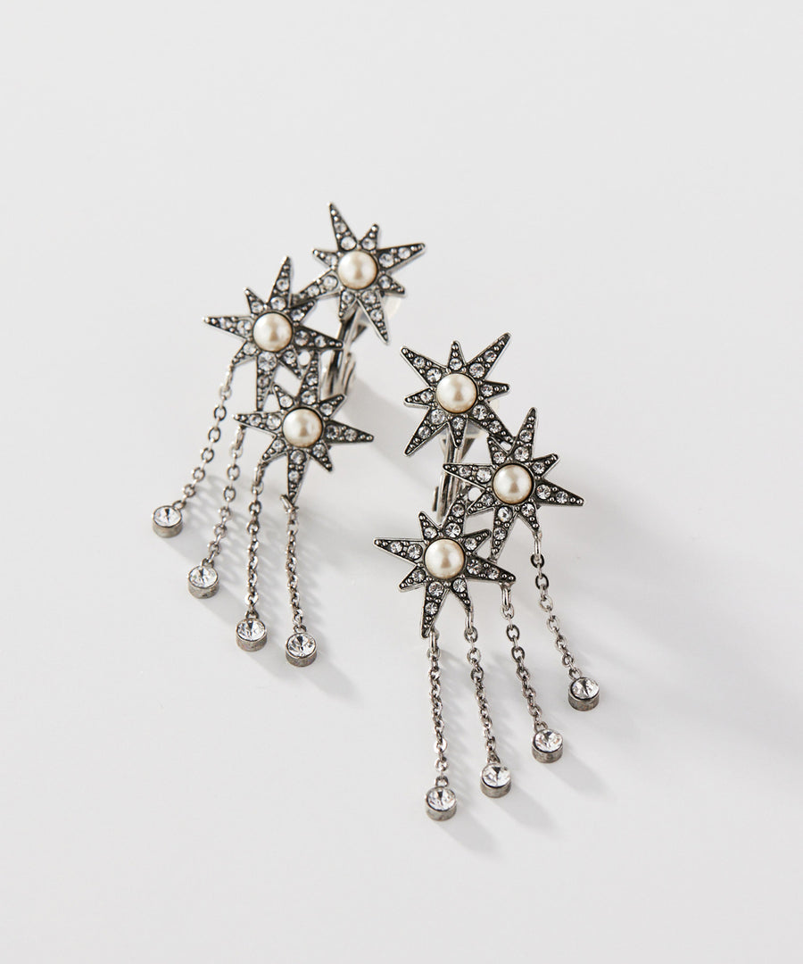 STAR fringe earring/イヤリング