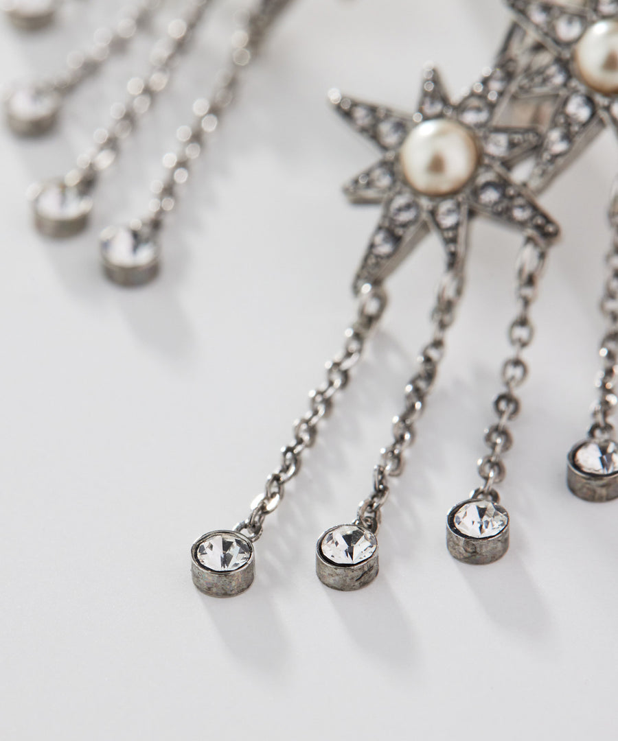 STAR fringe earring/イヤリング