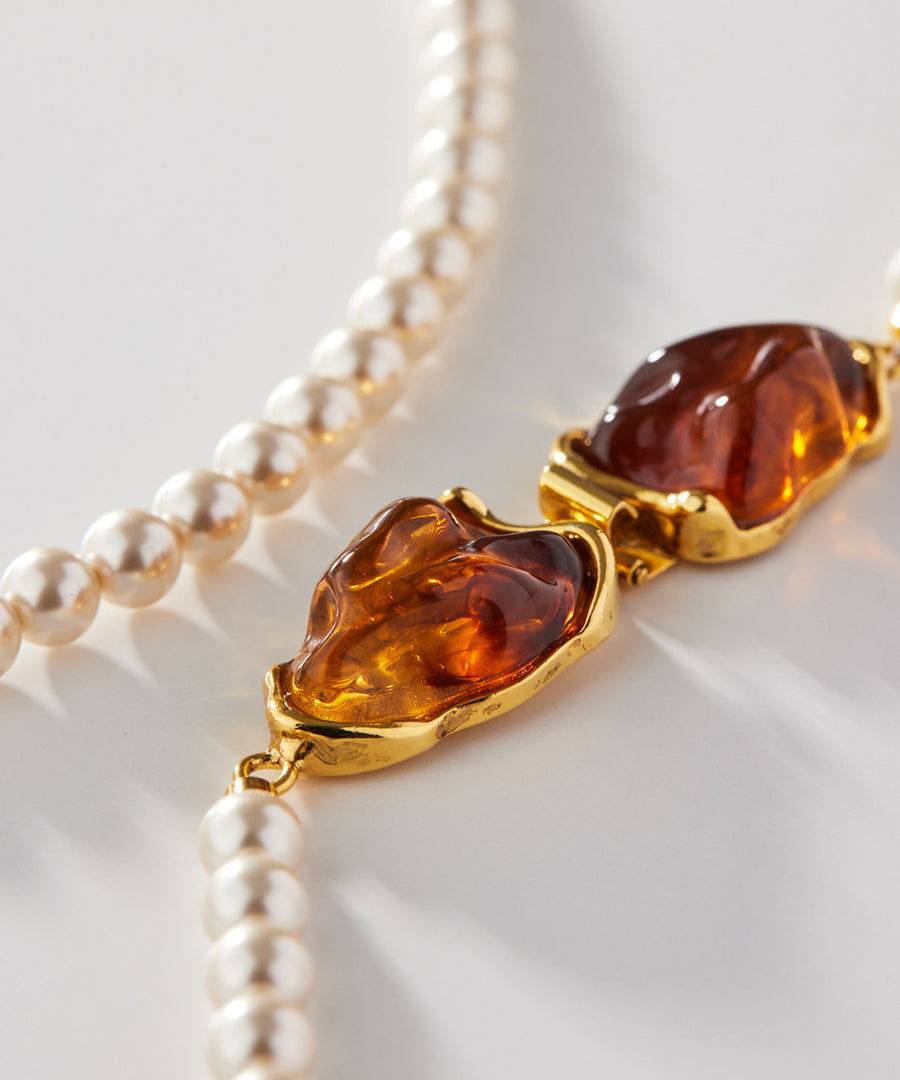 ENGRAM pearl long necklace/ネックレス