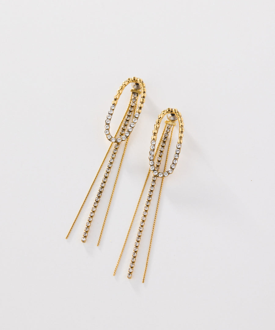 CUTSTEEL sparkle fringe pierce/ピアス