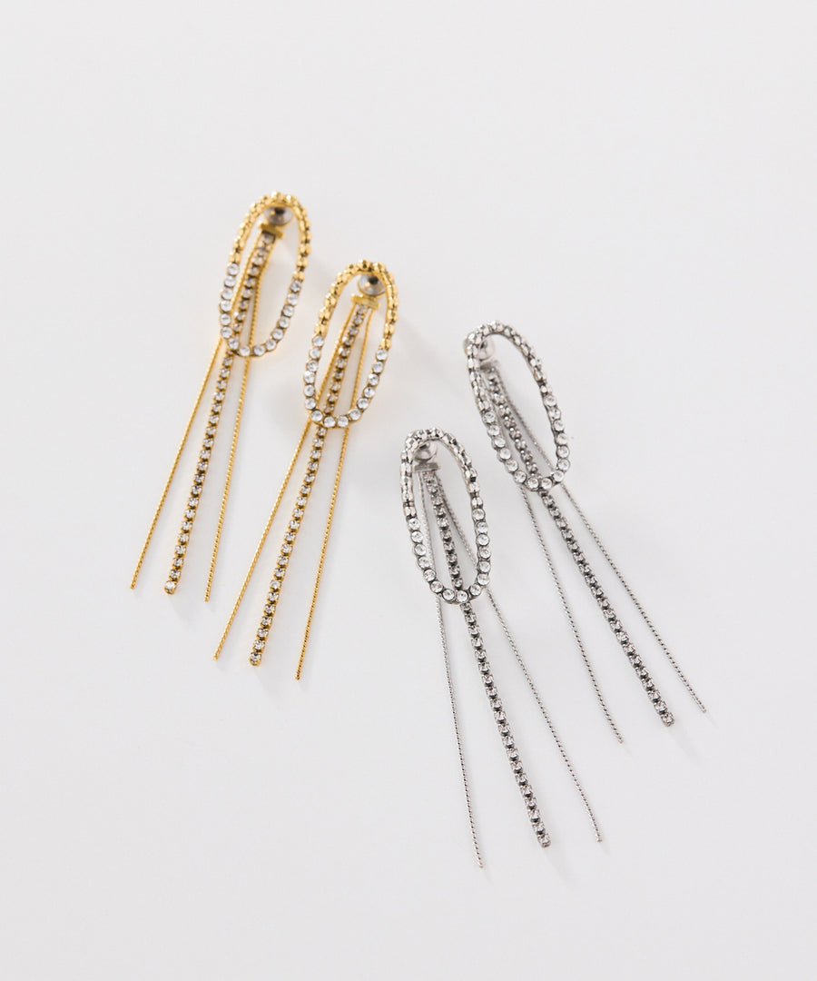 CUTSTEEL sparkle fringe pierce/ピアス