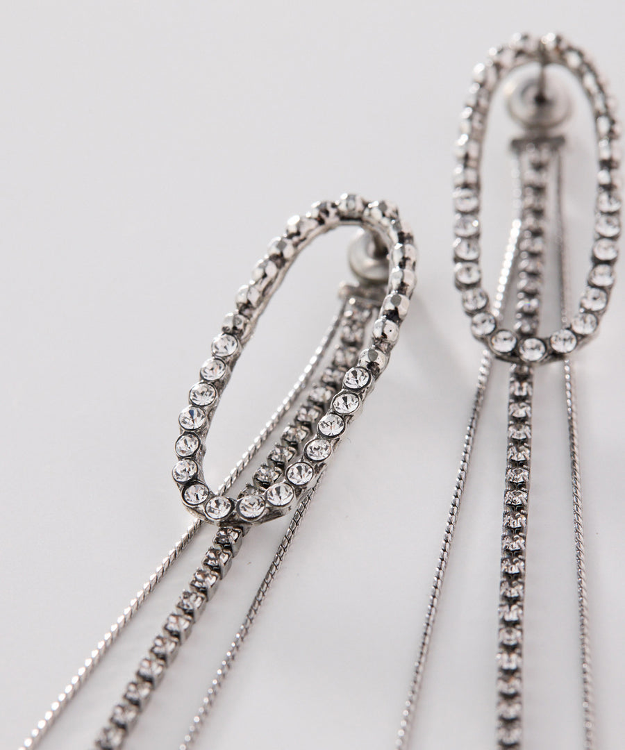 CUTSTEEL sparkle fringe pierce/ピアス