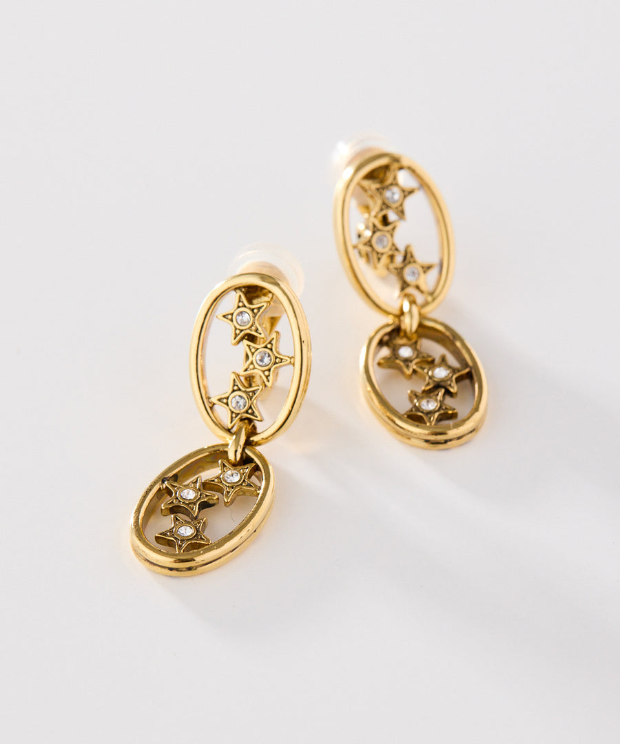 TINY STAR grigri chain earring/イヤリング