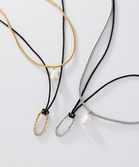 ADER.bijoux（アデルビジュー）｜CUTSTEEL sparkle choker and pendant