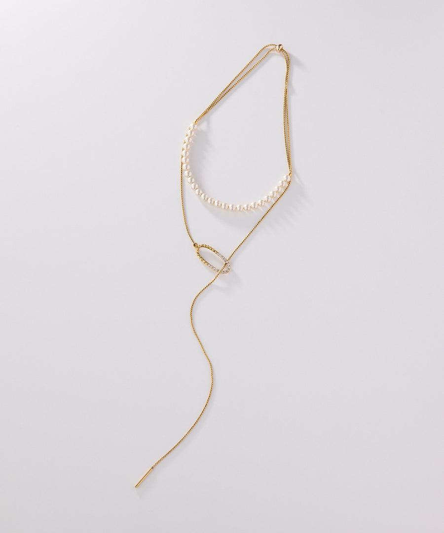 CUTSTEEL sparkle pearl raliet/ラリエット