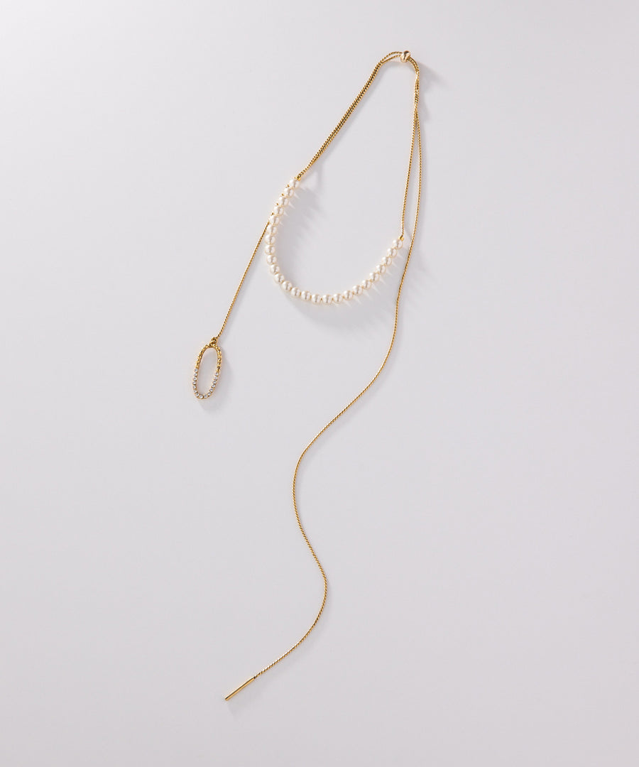 CUTSTEEL sparkle pearl raliet/ラリエット