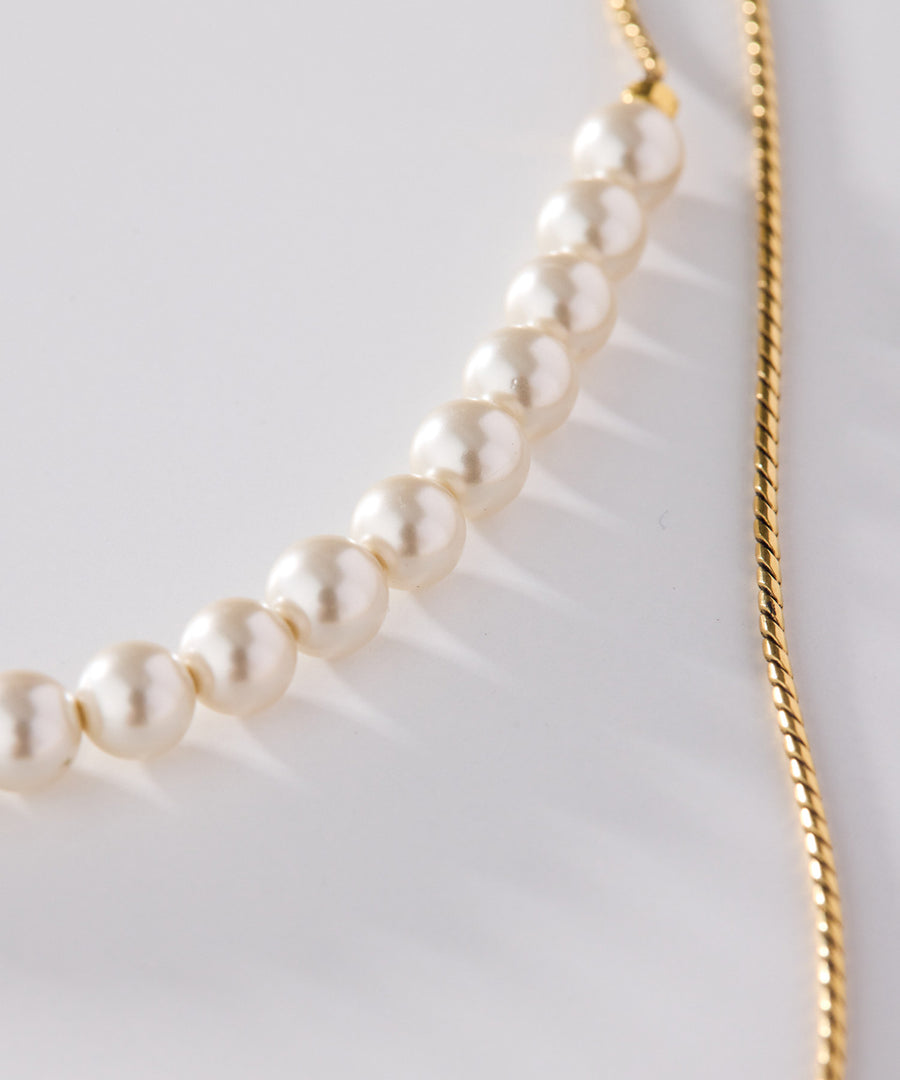 CUTSTEEL sparkle pearl raliet/ラリエット