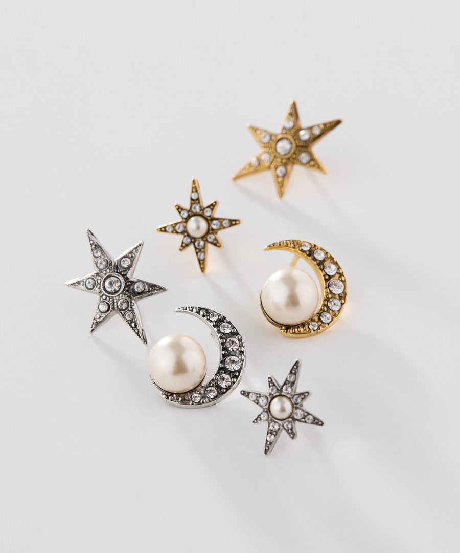MOON＆STAR brooch set/ブローチ