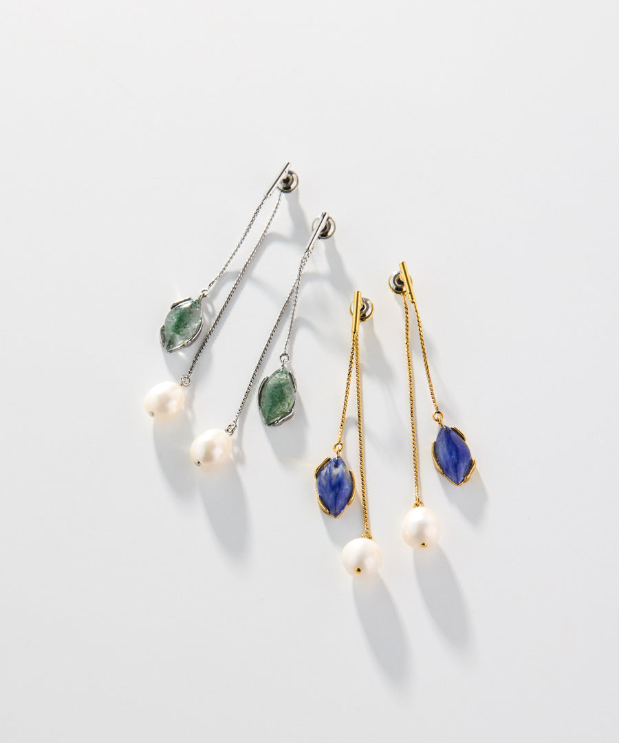 ADER.bijoux（アデルビジュー）｜LIGNE DE FUITE pearl long pierce
