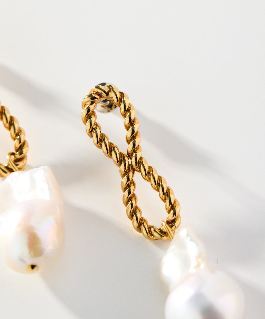 えまたろうADER.BIJOUX/アデル ビジューTERRE pearl ADER.bijoux（アデルビジュー）｜TORSION pearl pierce/ピアス