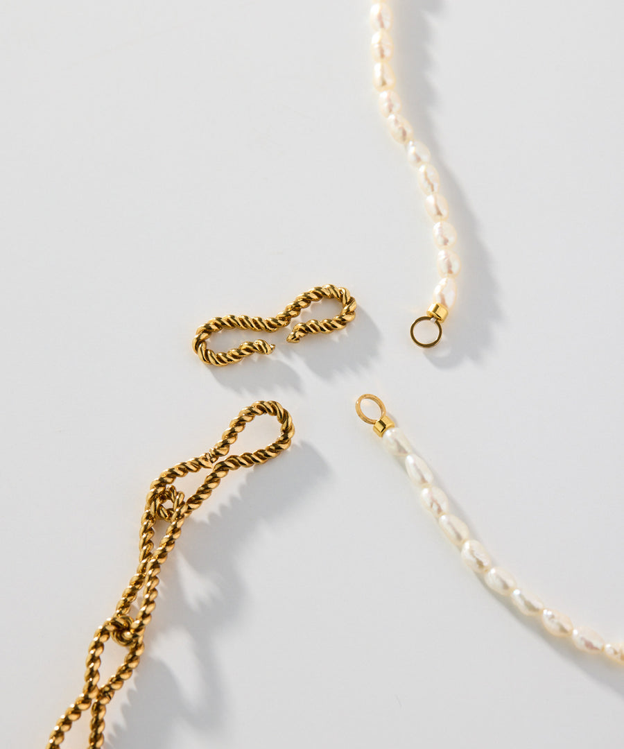ADER.bijoux（アデルビジュー）｜TORSION pearl multi necklace