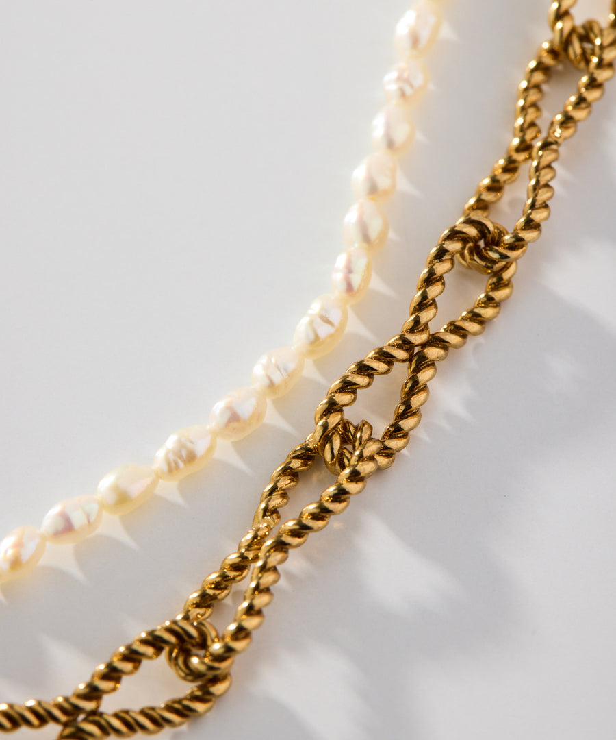 ADER.bijoux（アデルビジュー）｜TORSION pearl multi necklace