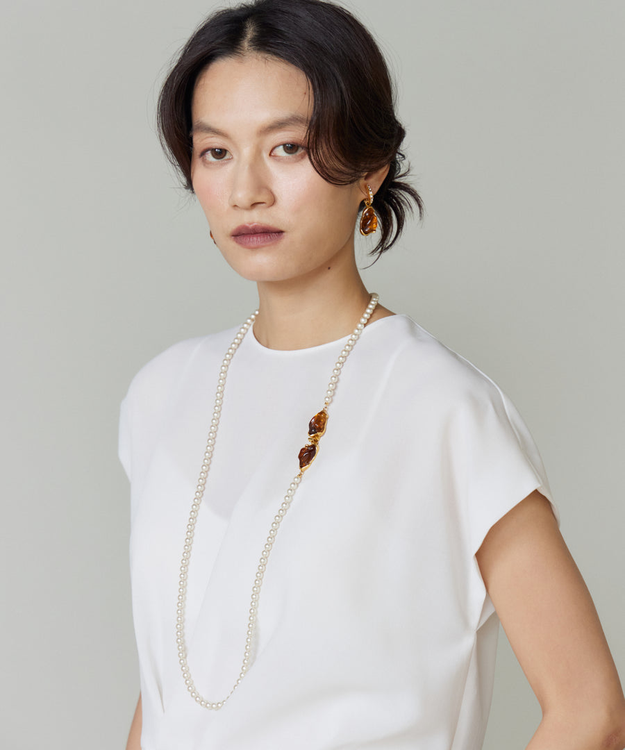 ENGRAM pearl long necklace/ネックレス