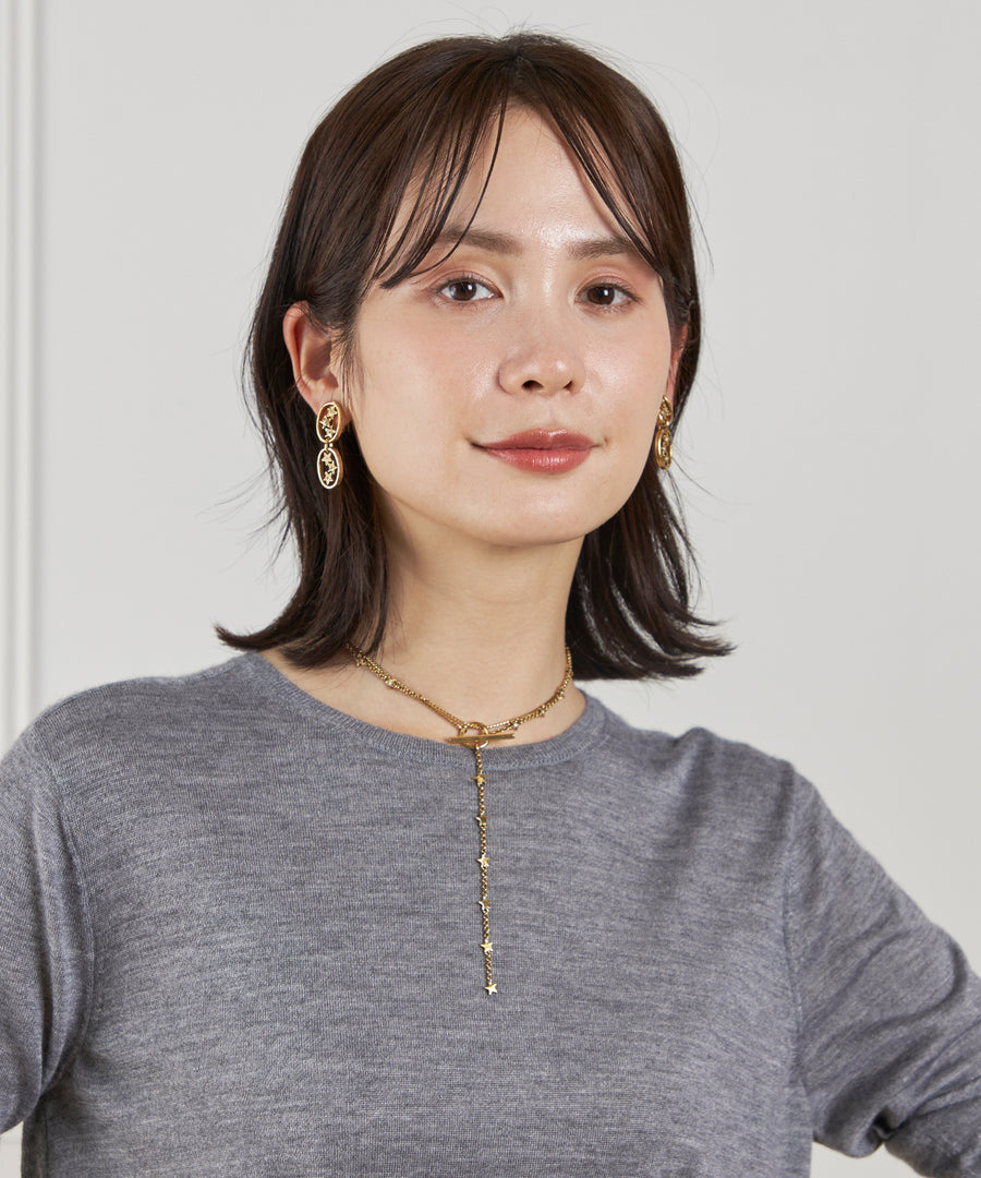 TINY STAR grigri chain earring/イヤリング