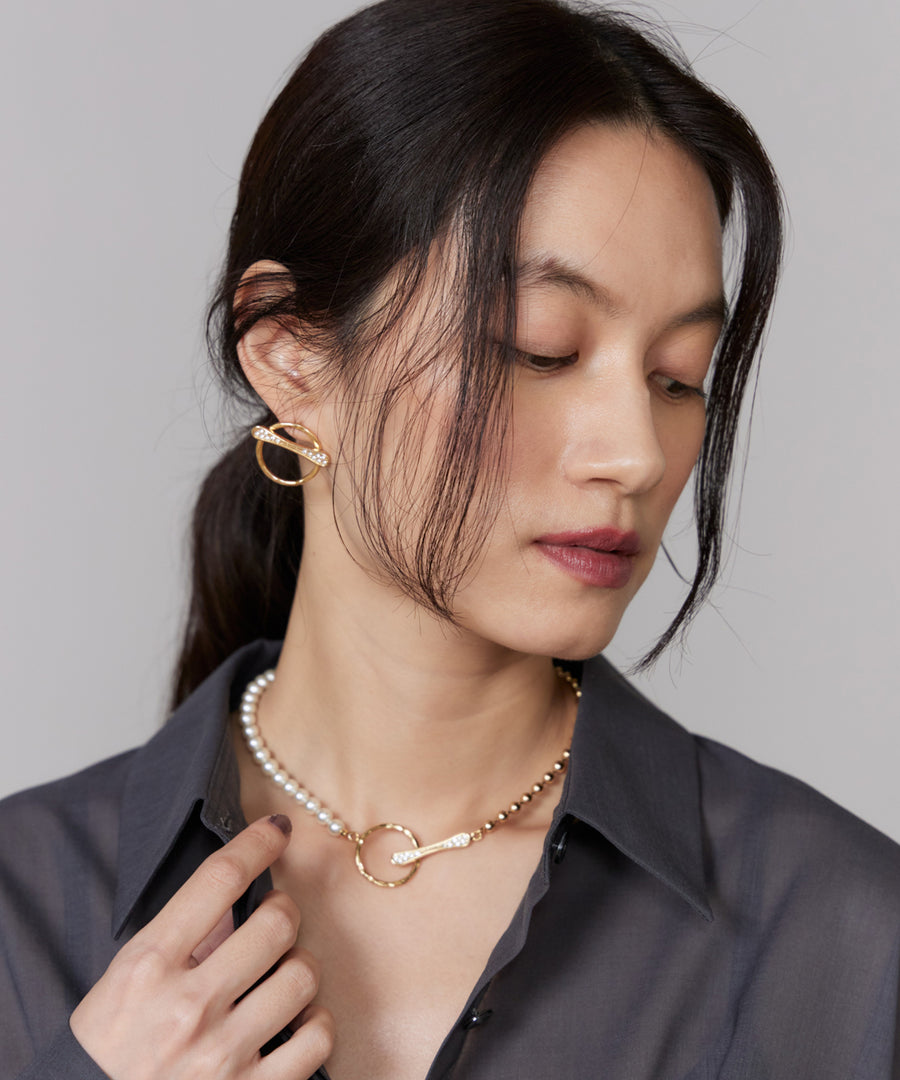ADER.bijoux（アデルビジュー）｜ORDRE pearl short necklace 