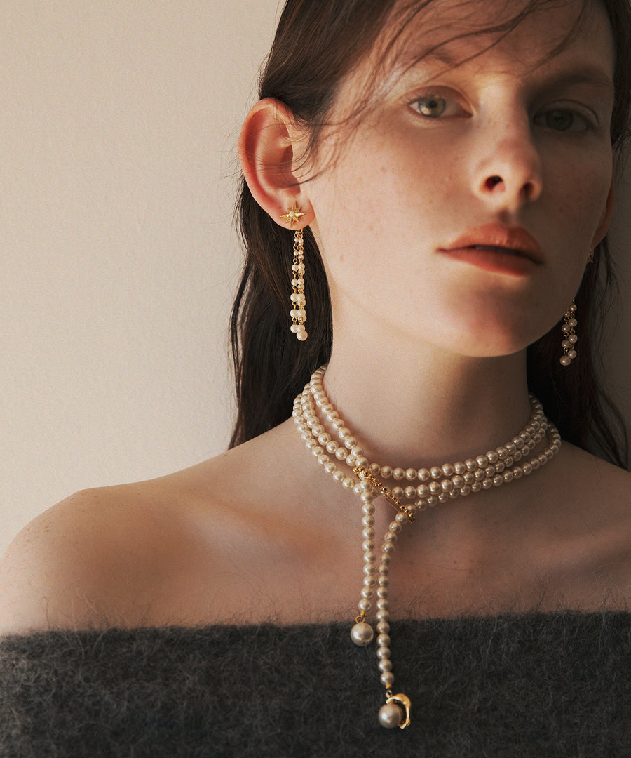 VAGUE pearl multi-usage necklace