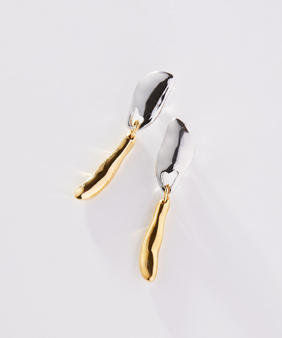 FRAGMENT double motif earring